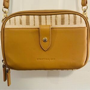 Spartina 449 Siren Sarah Natural/ Pecan Crossbody Bag NWOT